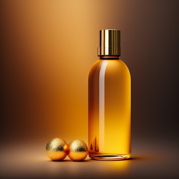 Free photo beauty product bottle mockup image with background