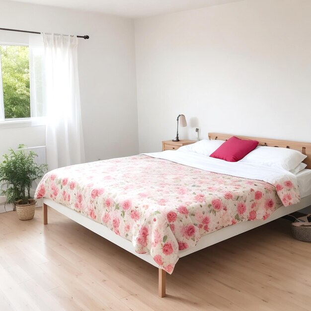 Photo free photo bedroom flower room bed clean