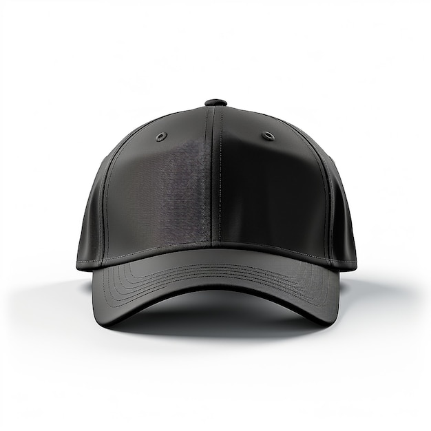 Free photo black cap front view isolated