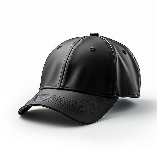 Free photo black cap front view isolated