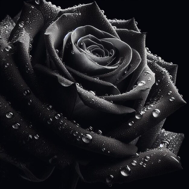 Free Photo Black Rose Background