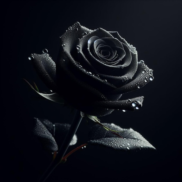 Free Photo Black Rose Background