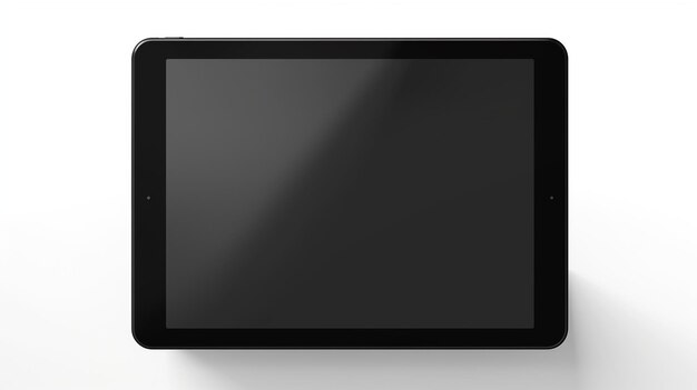 Photo free photo black tablet isolated on white backgroud