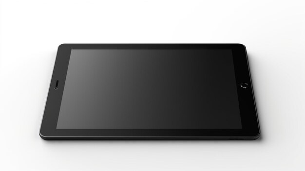 Free photo black tablet isolated on white backgroud