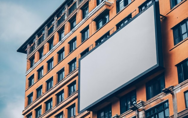 Photo free photo blank billboard in the city