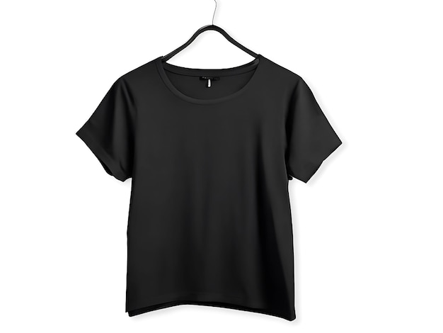 Бесплатная фотография пустая черная рубашка вешалка изолирована