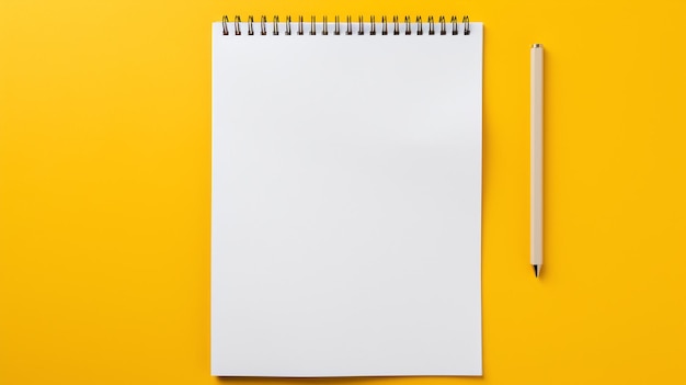 Free photo blank paper business mock up on Yellow