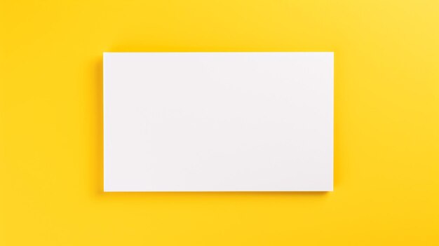 Free photo blank paper business mock up on Yellow