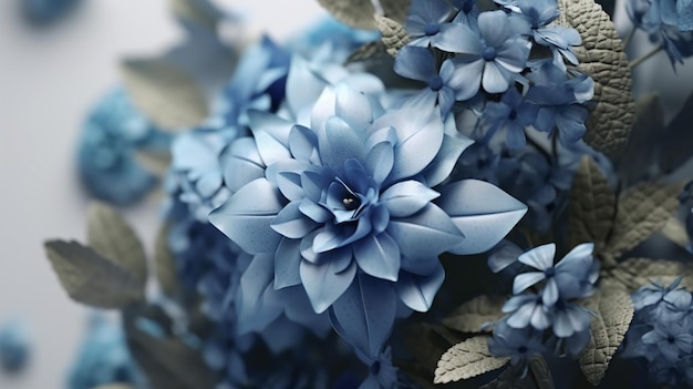 a free photo of blue flower photo