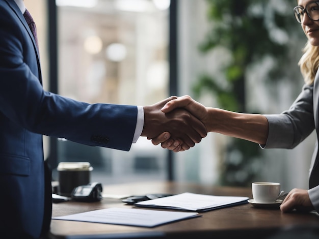 Free photo business agreement handshake hand gesture