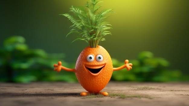 a free photo of carrot cartoon