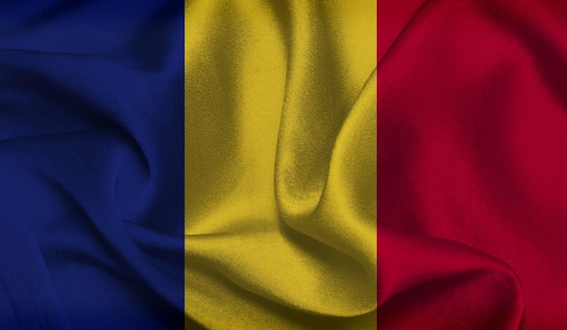 Free photo of Chad flag with fabric texture