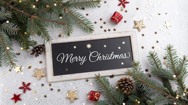 クリスマスの花束 ベルとリボン クリスマスのカード コピースペース