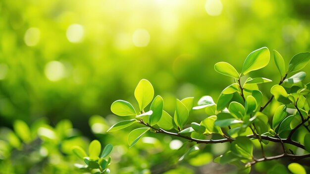 Free photo closeup shot of green leaf against a bokeh background