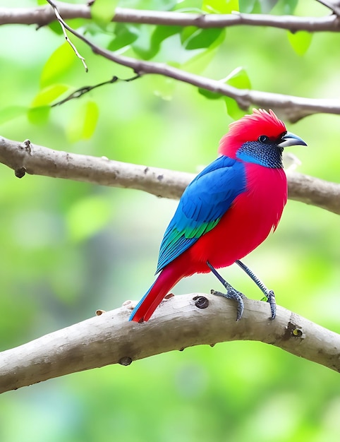 Free photo a colorful bird Ai generate