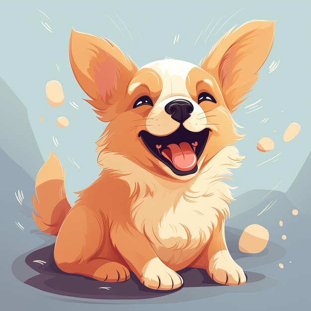 Photo free photo colorful dogs vector illustration for t shirt