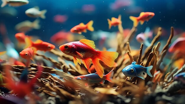 a free photo of colorful fishes