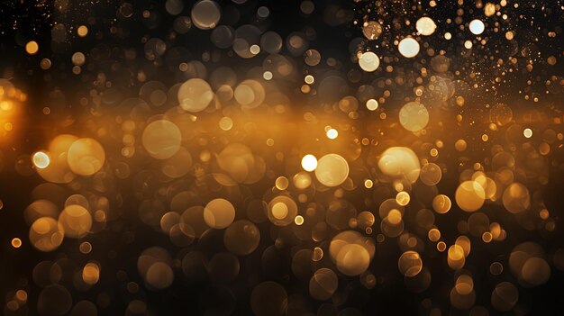 Free Photo Colorful golden bokeh celebration