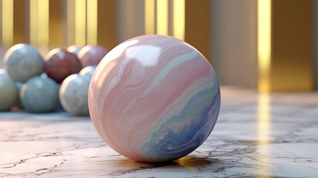 бесплатное фото разноцветного резинового мяча