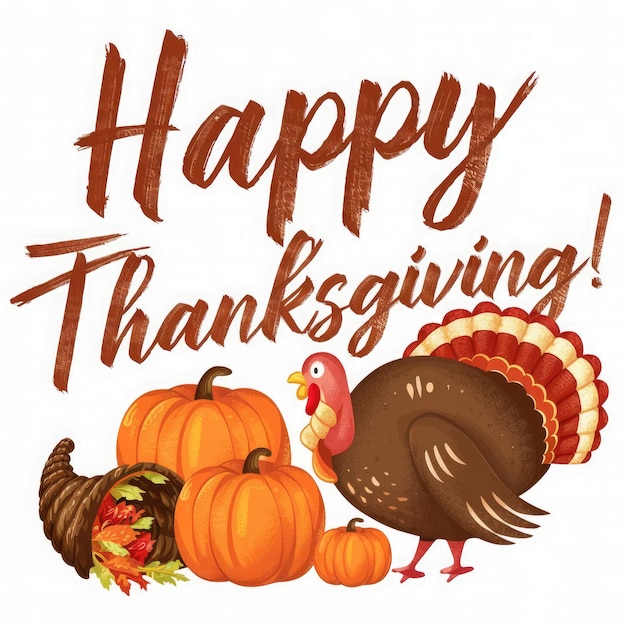free photo composite image of thanksgiving greeting text
