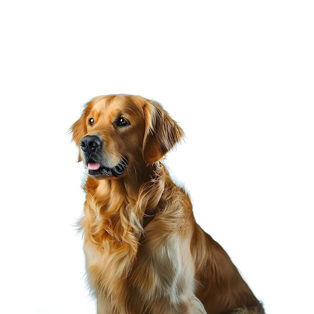 Free photo of cute labrador on white