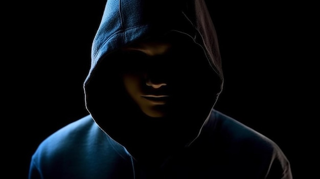 бесплатное фото кибермена со скрытым лицом