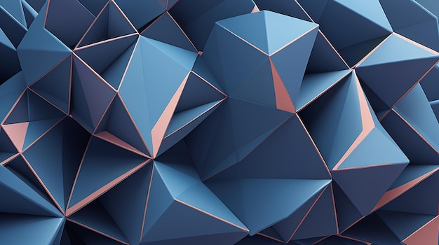 Free photo digital low poly abstract background with connecting lines and dots