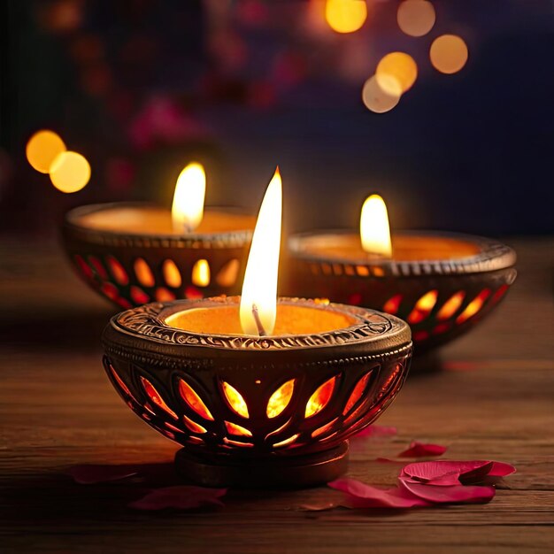 Бесплатная фотография Diwali Diya Photos