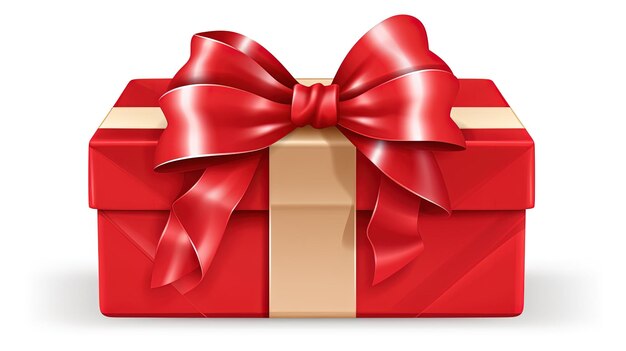 Foto scatola regalo vuota gratuita su sfondo bianco