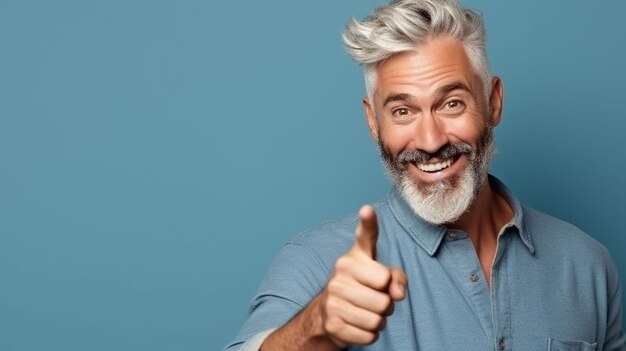 Free photo an expressive man is posing in the studio