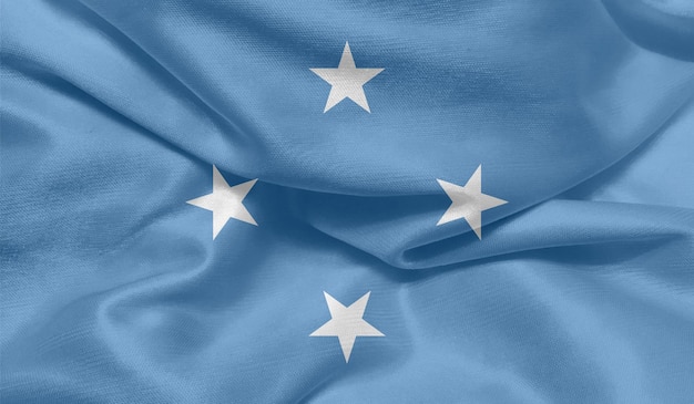 ミクロネシア連邦の国旗の無料写真