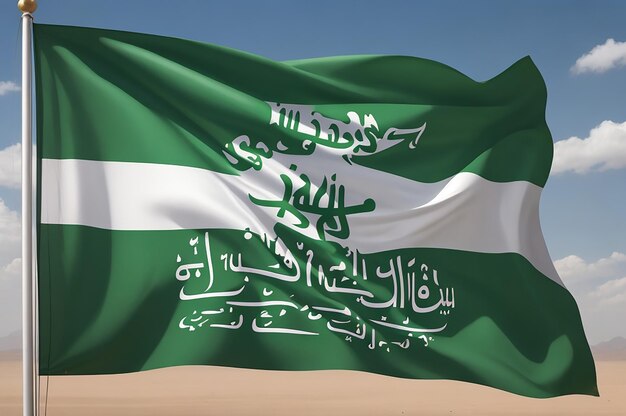 Free photo flag of saudi arabia