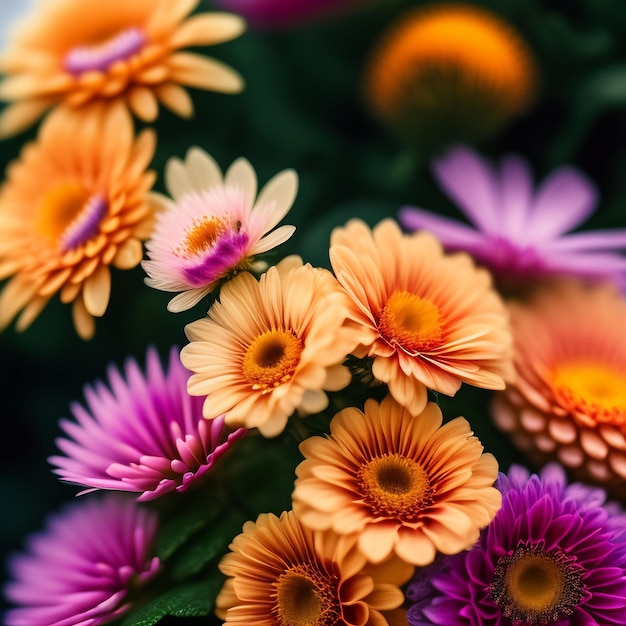 無料の写真 花の花の花の花束装飾カラフルな美しい背景庭の花植物パターン