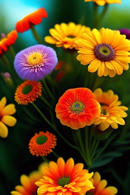 Фото бесплатно Цветы цветут цветочный букет украшение красочный красивый фон садовые цветы растительный узор