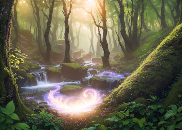 Бесплатная фотография леса фантазия сказка мечта