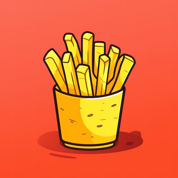 Free Photo French Fries Isolated