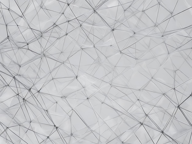 Free photo gray abstract wireframe technology background AI Generated Image
