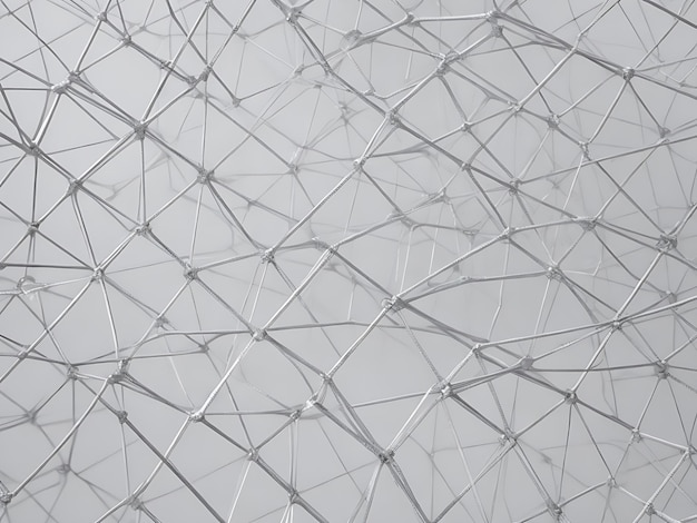 Free photo gray abstract wireframe technology background AI Generated Image