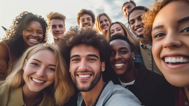 a free photo of group of friends