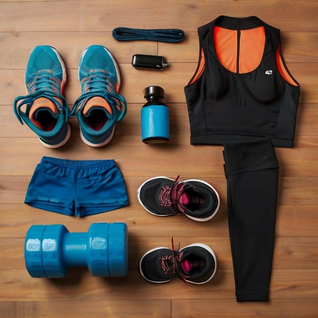 Photo free photo of gym equipment perfectly ordered fitness items