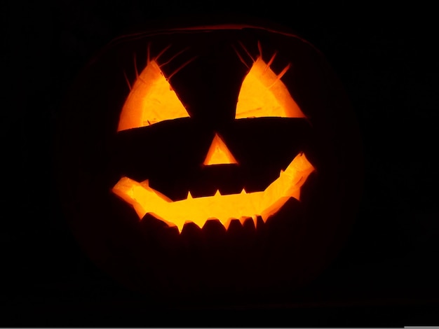 ハロウィーン パンプキン フェイスライト