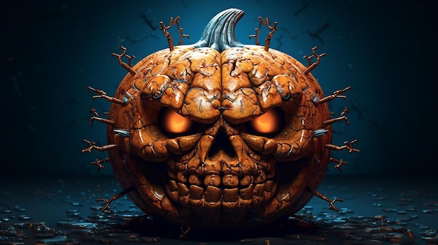 a free photo of Halloween pumpkin