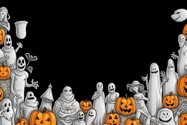 Photo free photo halloween wallpaper with evil pumpkins