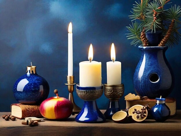 Free photo Hanukkah composition