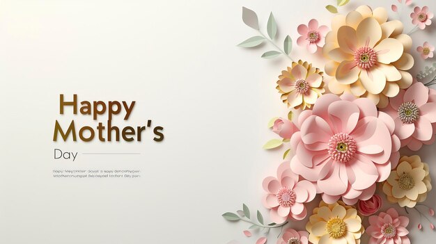 Free Photo of Happy Mothers day celebration Mothers Day Banner