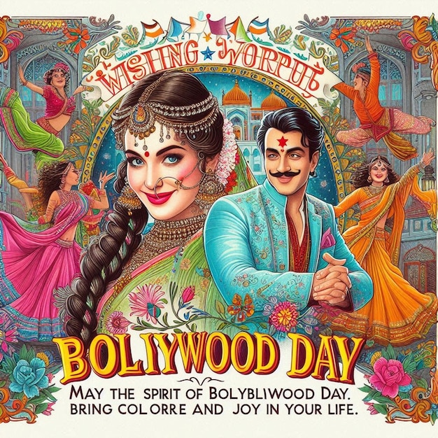 Free Photo Happy World Bollywood Day Celebration Premium AIgenerated