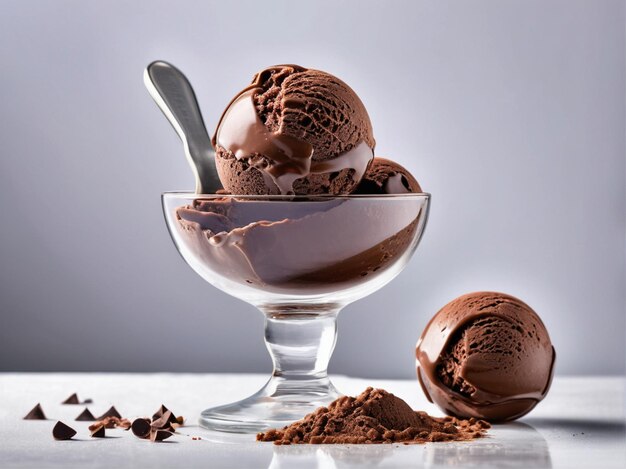 Foto fotografia gratuita di gelato al cioccolato