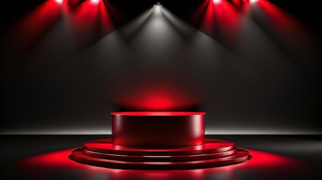 Free Photo minimal podium background vector 3d render Colorful render New cosmetic podium mockup