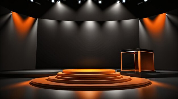 Free Photo minimal podium background vector 3d render Colorful render New cosmetic podium mockup