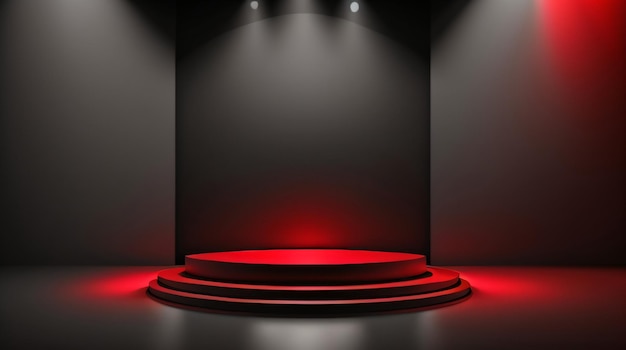 Free Photo minimal podium background vector 3d render Colorful render New cosmetic podium mockup